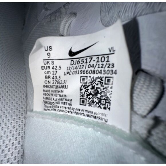 Nike Alpha Huarache NXT White Black Metal Cleats DJ6517-101 Men Size 8.5 NWT - Picture 5 of 12